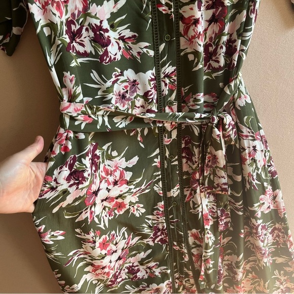 French Connection Lightweight Floriana Floral-Print Maxi Dress Beltes in size 4 - Picture 13 of 16
